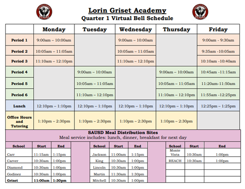 LGAvirtual schedule 